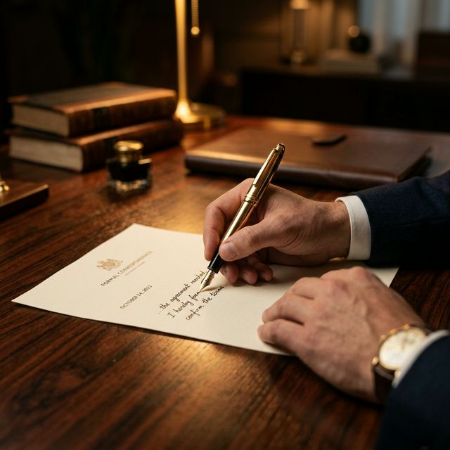 Lettre de démission posée sur un bureau pour une reconversion professionnelle