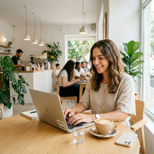 Travailleur indépendant freelance à son bureau